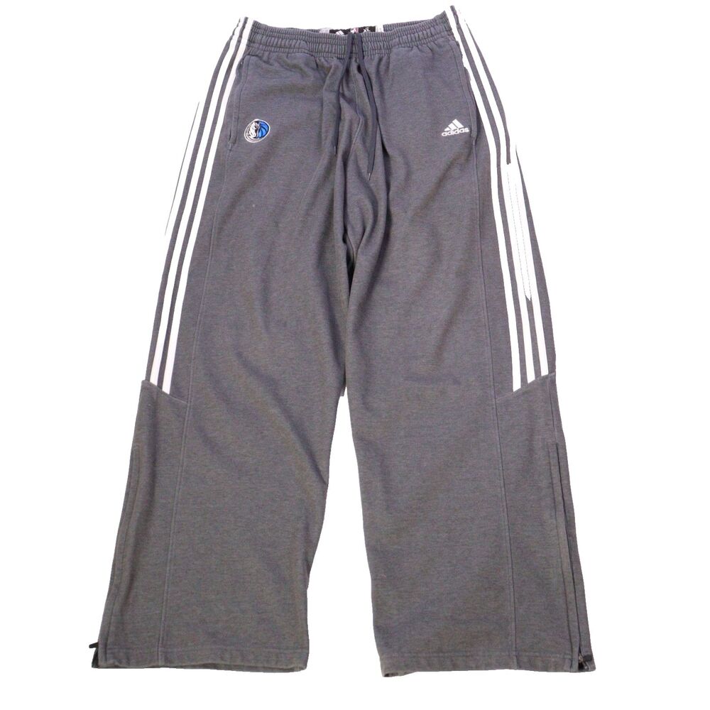 Adidas Dallas Mavericks Basketball Warm‎ Drawstring Sweatpants  Zip Leg Sz XL